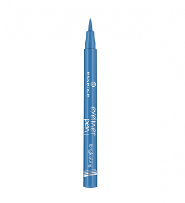 Eyeliner en rotulador azul de essence